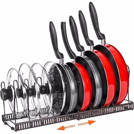 ROOHUA organizador expandible color bronce para ollas y tapas