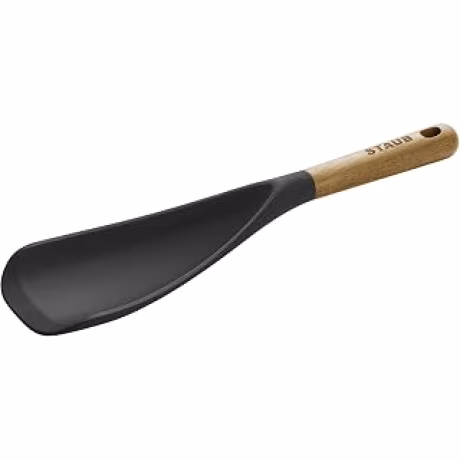 Staub, cuchara de silicona con mango de acacia
