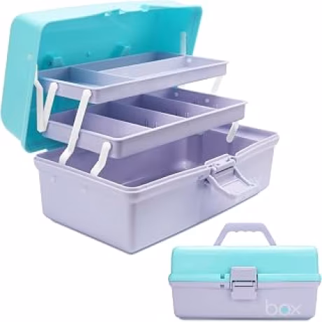 TERGOO caja organizadora portátil de tres capas para manualidades