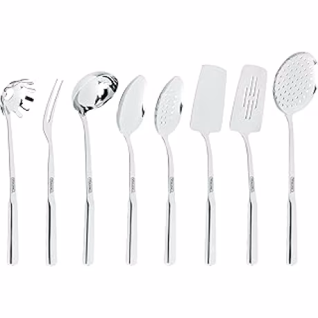 Viking, juego de ocho utensilios de cocina de acero inoxidable